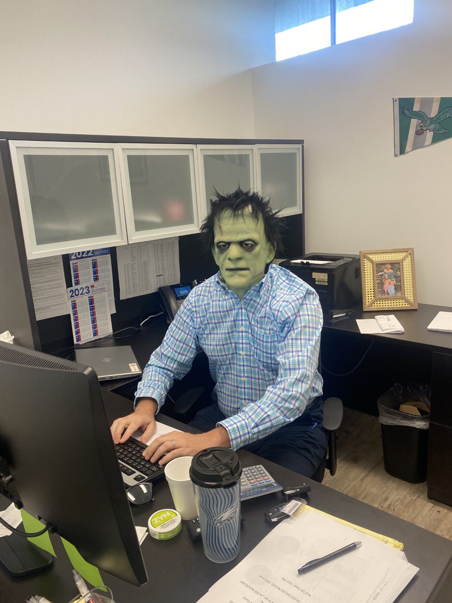 WSAV's tweet photo. Halloween in is full swing at WSAV and some of our staff is creepin' it real! 🧟‍♂️👻🎃 Got costume pics? Send them to us at pics@wsav.com to be included in our gallery >>> https://t.co/54A0pCjWTj https://t.co/uWcSUjMQIl