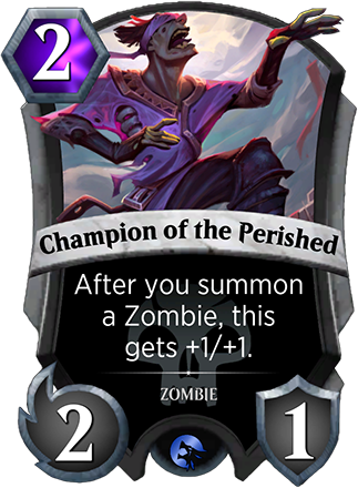 spellslingers's tweet photo. Something wicked this way comes! Champion of the Perished is today's Twitter exclusive card spoiler for Helvault Unsealed.

#spellslingers #spoilerweek https://t.co/Lop279bw34