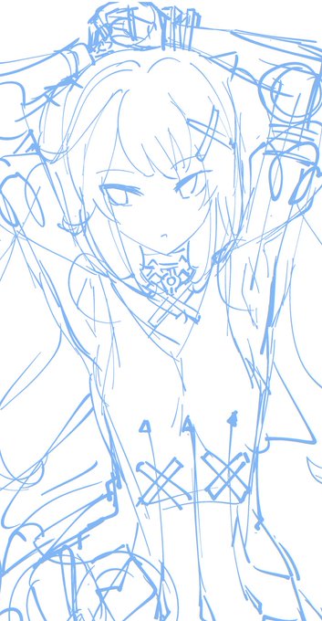 ファルザンさん作画工程 #原神 