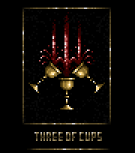 The random pull this week is one of my favorites~ The 3 of cups is all about friendship, celebration, and coming together. It is the patron card of pub crawls with your buds where your all screaming "I LoVe YoU mAn!" 😭