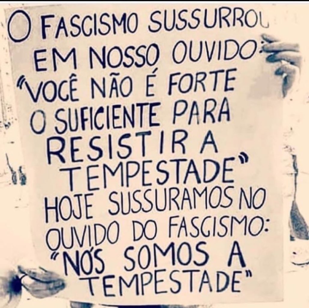 E ver a esperança surgir.