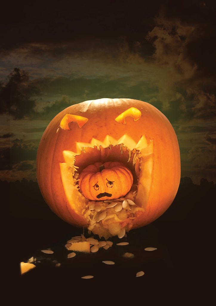A round of applause for this hair-raising carving! Our Designer, Alfie, is the winner of our Swordfish pumpkin carving competition. Full marks for creativity! #HappyHalloween #pumpkincarving