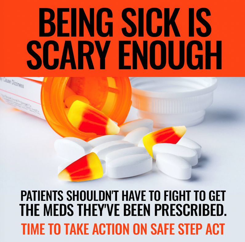 It's scary because it's true. #StepTherapy can keep patients from accessing the treatments they've been prescribed, leading to worsening health outcomes. Join us and support the #SafeStepAct #AANadvocacy

aan.quorum.us/campaign/31507/