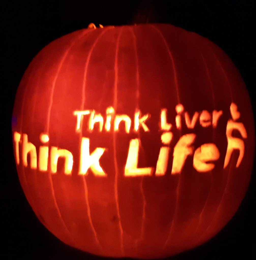 liverUSA's tweet photo. We’d like to wish everyone a Happy #Halloween and give a shoutout to #liveradvocate Bruce Dimmig from Phoenix, AZ for carving our favorite pumpkin! Don’t wait until next year to learn about #ThinkLiverThinkLife! Check out our new initiative here: https://t.co/Ag2NwEzO59 https://t.co/04SQlxRPZz