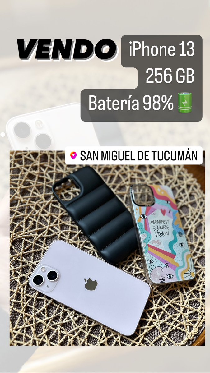 Twitter es servicio, estoy vendiendo mi iPhone 13 , rosa bello 😍😍. Agradezco rt (Tucumán)