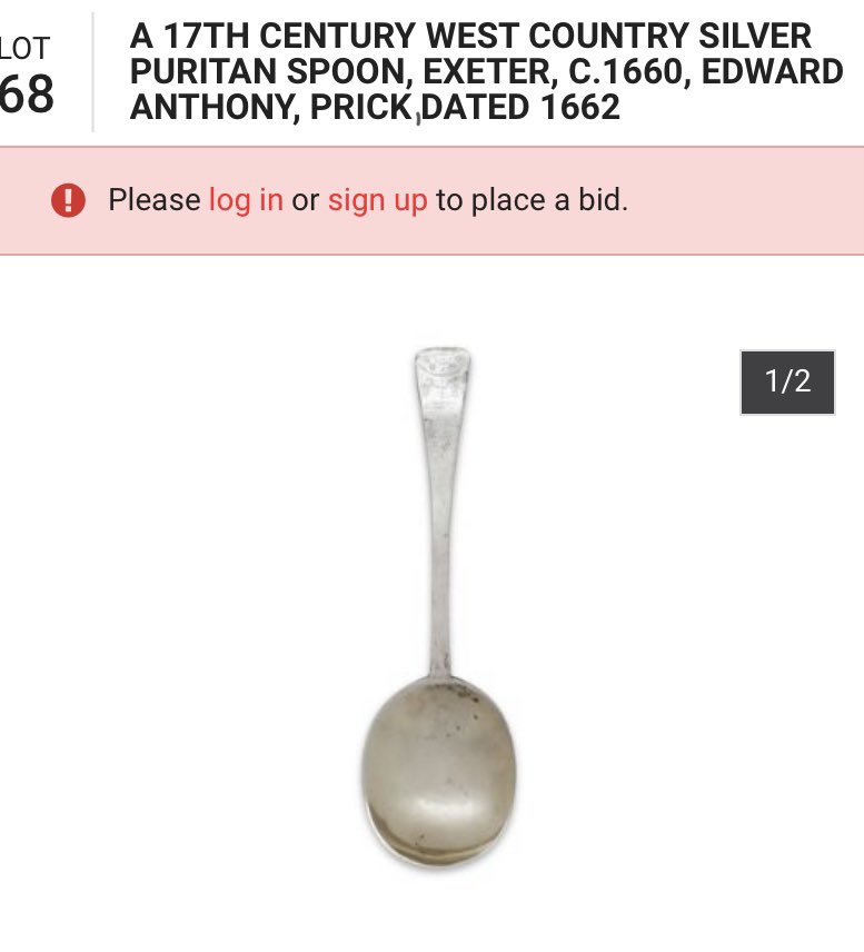 The cataloguer really not holding back on what they think of Exeter spoon maker Edward Anthony… #auctions