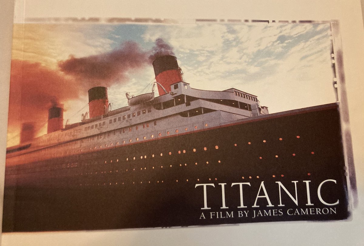 Jennie_D78's tweet image. look what I found while going through boxes! A titanic collectors edition(That’s right VHS) included is a negative of the film, and a book with scenes and dialogue of the film signed by James Cameron! Not sure what to do with the tapes, but I’m keeping the others.@LeoDiCaprio