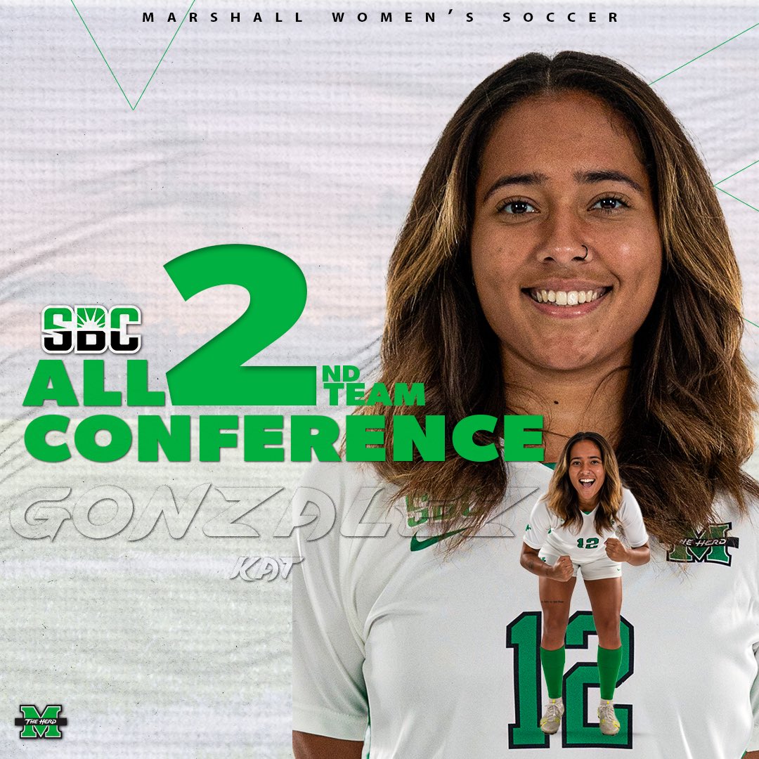 Congratulations to graduate senior Kat Gonzalez! 

Gonzalez finished the regular season as the league’s leading shot taker (60). Her shots per game average of 3.53 finished on top of the conference as well. Congrats Kat!

#WeAreMarshall