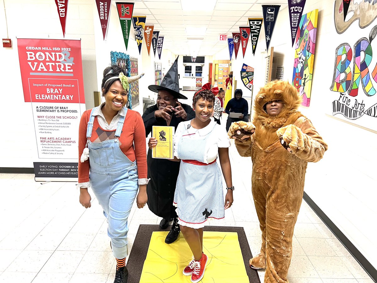 The A-Team Is Easing On Down The Road This Halloween!! 🎃📚#TheWiz #GreatThingsHappenHere @BrayiServe @MaryRobinson_07 @cedarhillisd