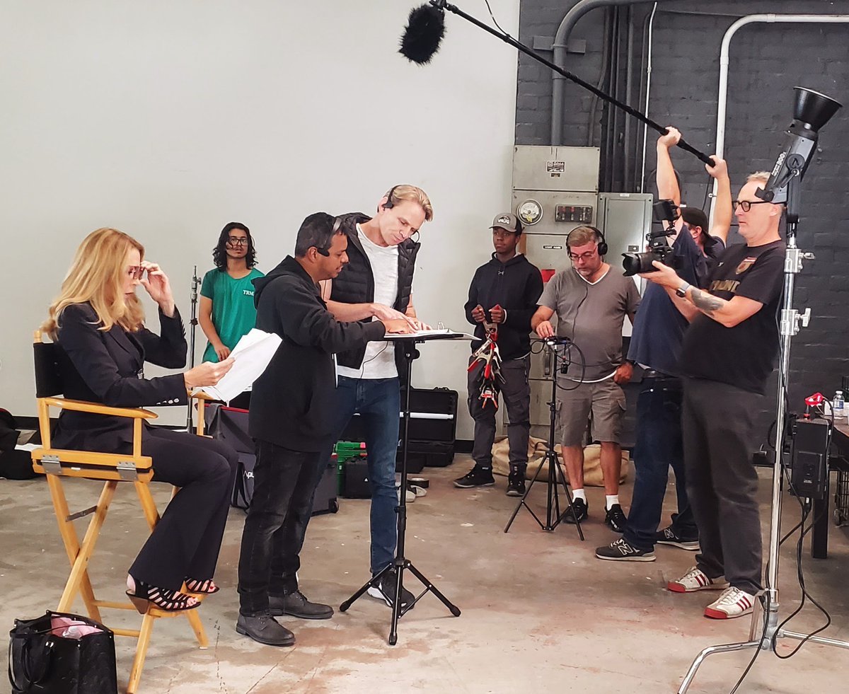 PepitosAmerica's tweet photo. Carlos Moreno Jr. (3rd from left) leads the cast and crew of the YouTube series PEPITO'S AMERICA during filming @ Avenida Studios.

📸: Cesar Arredondo/Q&amp;A Communications

#PepitosAmerica #CarlosMorenoJr #YouTubeSeries https://t.co/UsyLYUWA0d
