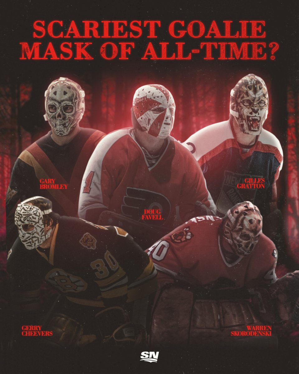 There's nothing better than a spooky goalie mask. 👻 What’s your pick for the scariest goalie mask of all-time?