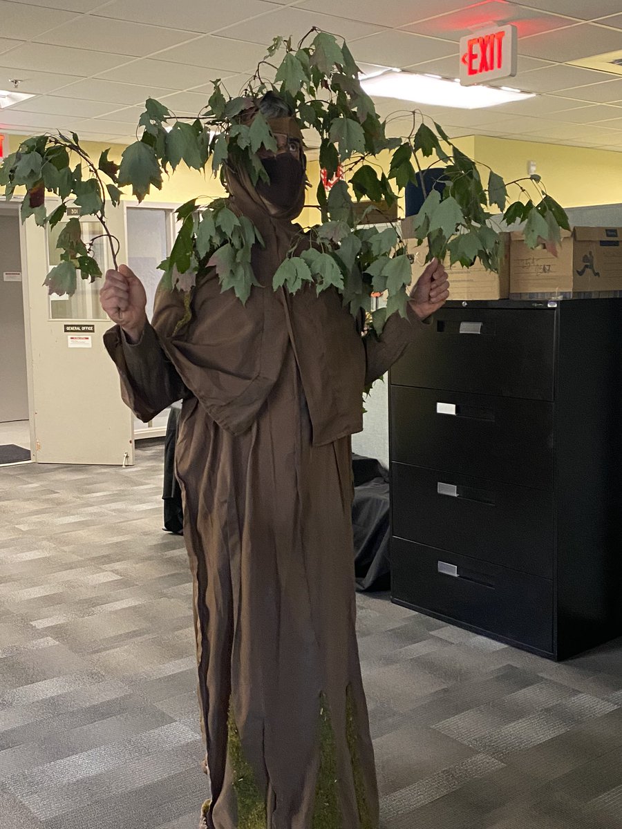 kpfranklin's tweet photo. NS Museum Curator of Botany, Dr. Sean Haughian @Mossaraptor stopped by for a visit. #trickortreating #Halloween2022 https://t.co/d3JWDUCexr