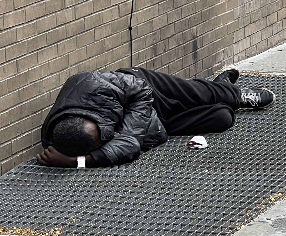 I’m going to vote for the NYC mayor who’s going to house and feed this man, together with all the others who need help.