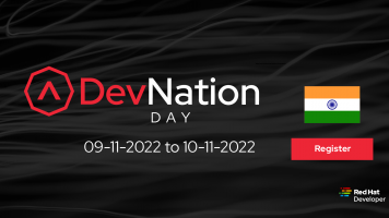 Day 1 of #DevNation Day India is sold out. Sign up for Day 2 while there are still spots available. 

Thank you to all who have registered. We can't wait to see you next week! 
👉  red.ht/3C7KGcR