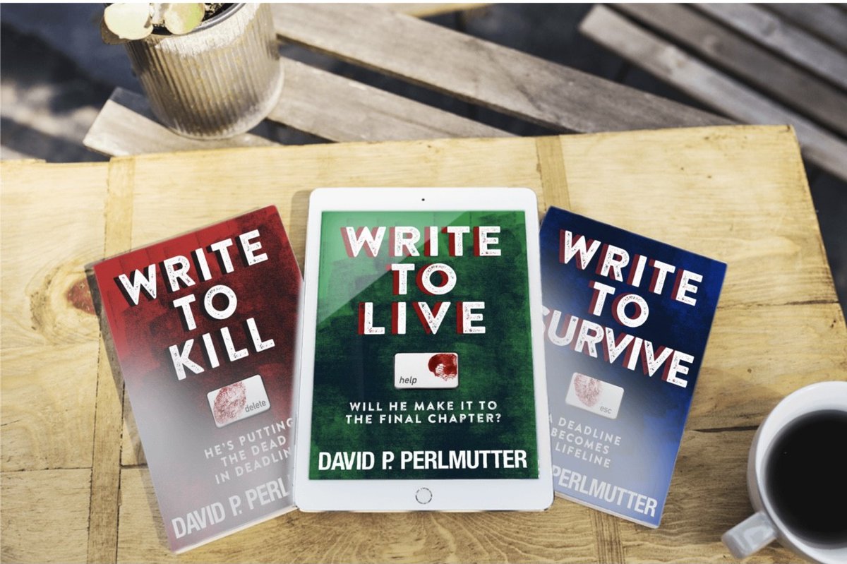 davepperlmutter's tweet photo. 5⭐️⭐️⭐️⭐️⭐️ I've read a lot of #CrimeFiction books, and #WriteToKill, #WriteToSurvive and #WriteToLive are up there. https://t.co/o4xjtR4Kpz #bookbangs #IARTG #bookboost #thriller #bookbuzz #bookblast #crimewriter #London #Crime #Fiction #BooksToRead #bookreview #BookBuzzer https://t.co/l7WRMFVR8B