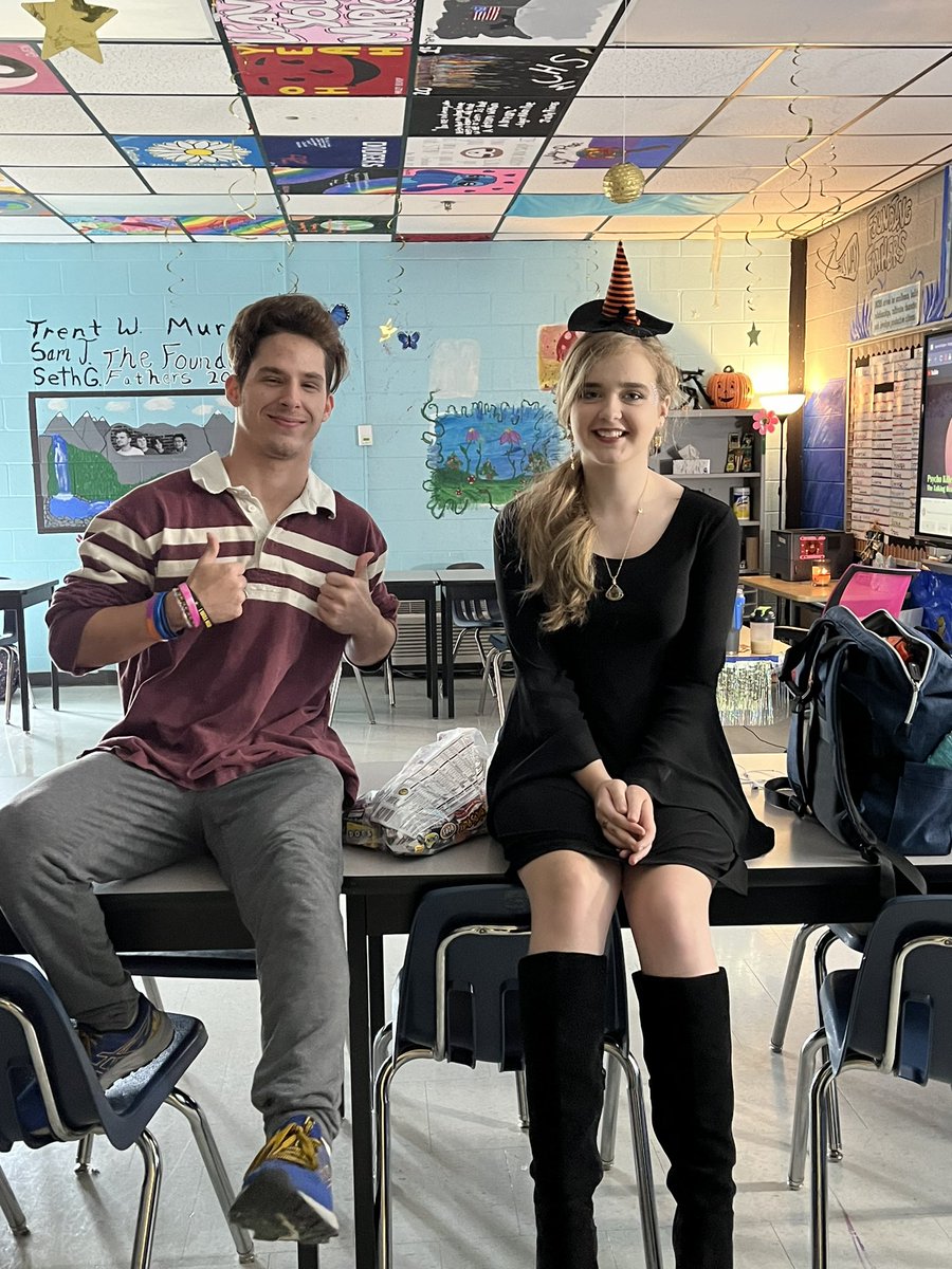 Renaissance card holders were able to trick or treat in the halls today during Tiger Time.