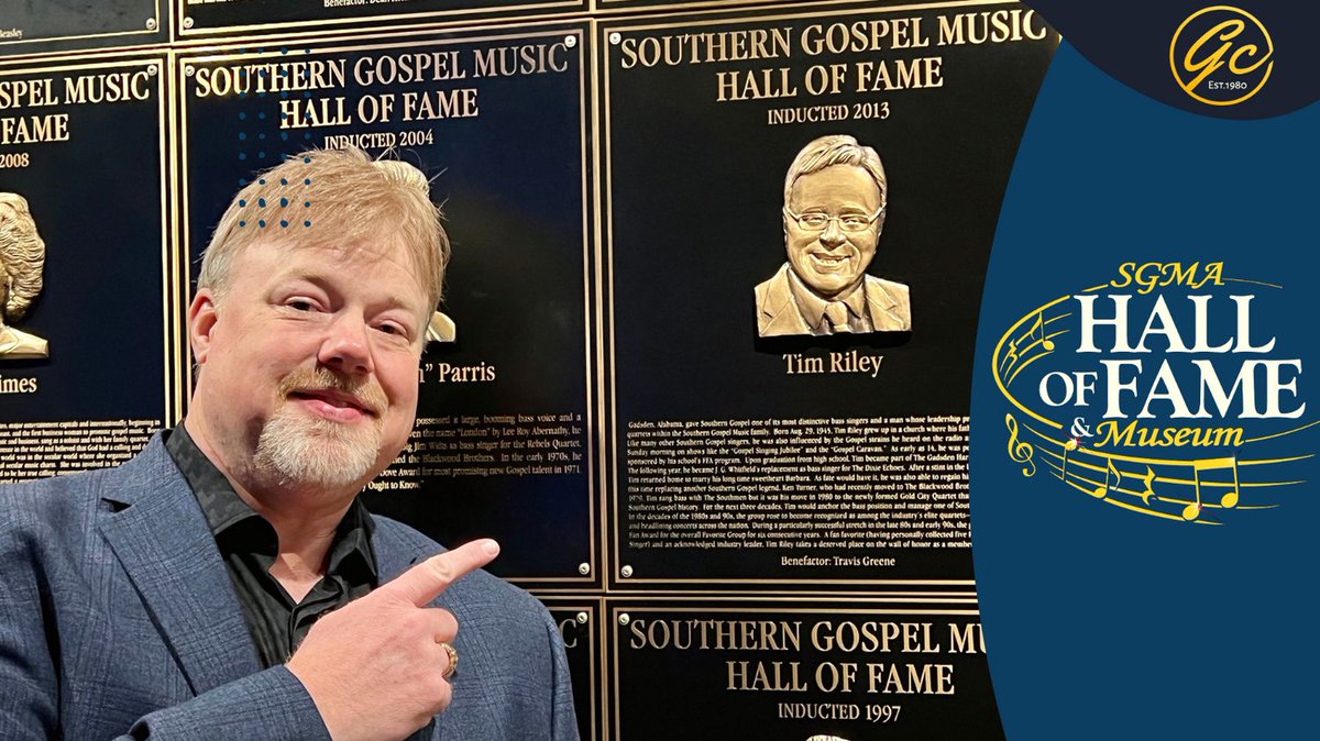thegoldcityqt's tweet photo. This past week Danny stopped into the @SGMA_HOF to see the new facility.
It’s an honor to see our own 2013 inductee, #TimRiley’s plaque displayed among so many legendary names in our music’s history.
#SGMA #HallOfFame #GOLDCITY https://t.co/6JRTgq6QDX