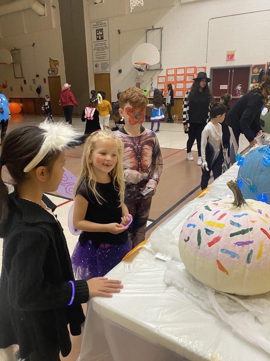 camaceschool's tweet photo. Happy Halloween!!  A fun and spooktacular day with pumpkin decorating, best costumes, a dance/move-a-thon and much more @hwcdsb @MadalenaJohn https://t.co/t4YoD3XLG7