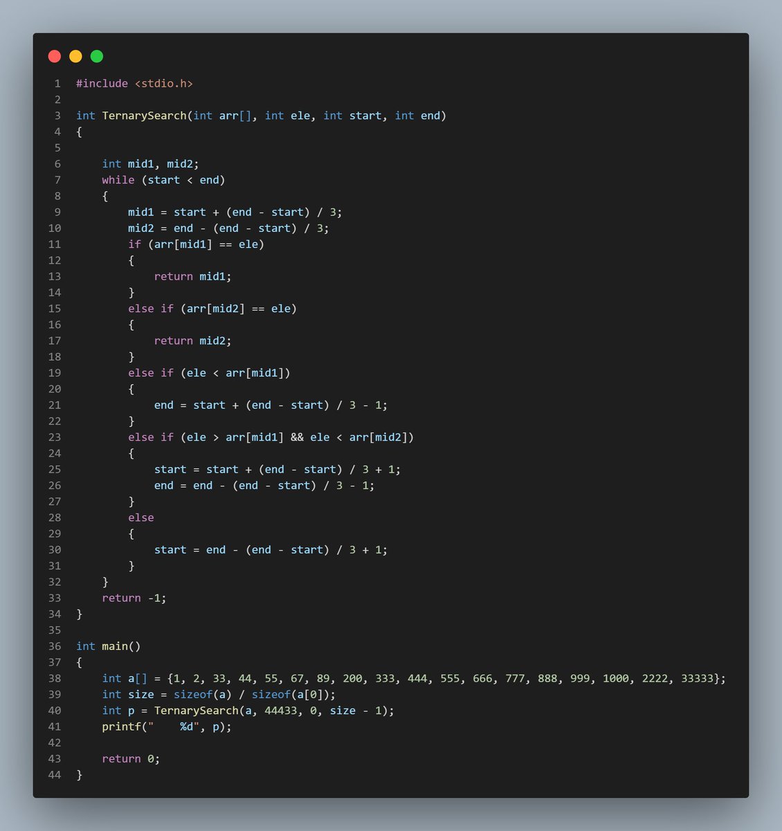 codewithsandhan's tweet image. TernarySeach😎