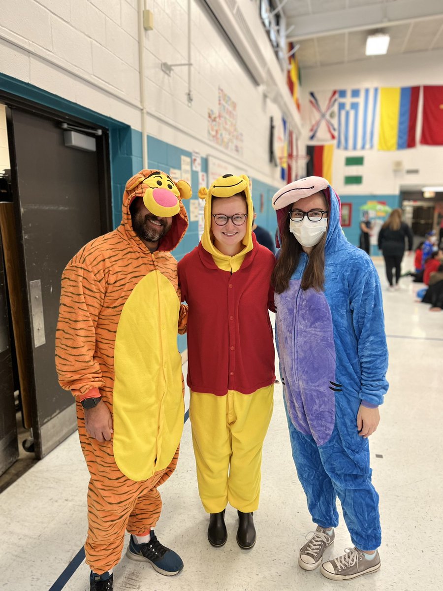 MelzerMLions's tweet photo. Our third, fourth, and fifth grade teachers! Happy Halloween! @EastMaine63 #halloween #icecream #bubblegummachine #winniethepooh #eeyore #Tiger https://t.co/RWYTdgtjBK