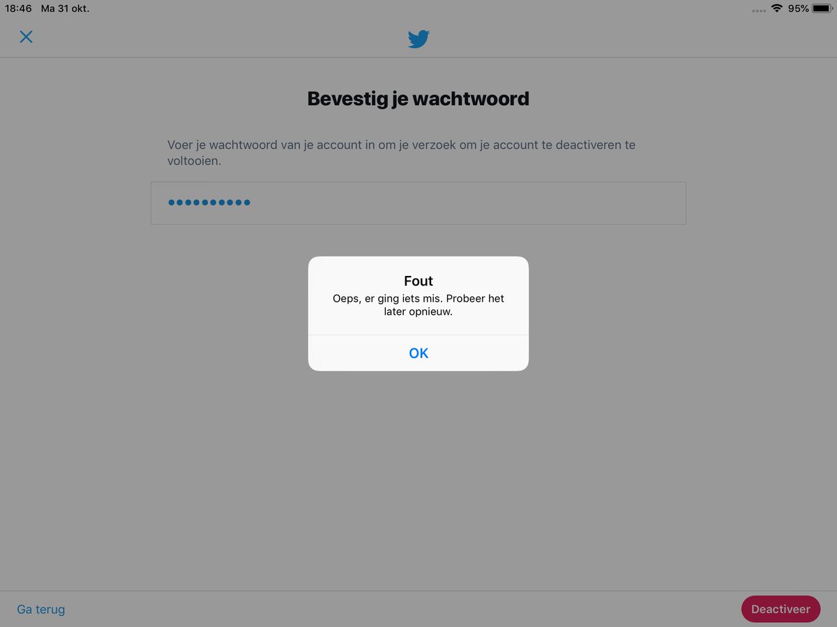 HenkStevens053's tweet photo. Dit zie ik al 3 dagen en ja, het wachtwoord is goed. Blijkbaar wil Twitter me niet kwijt. 😄 https://t.co/o3jczmqMbx