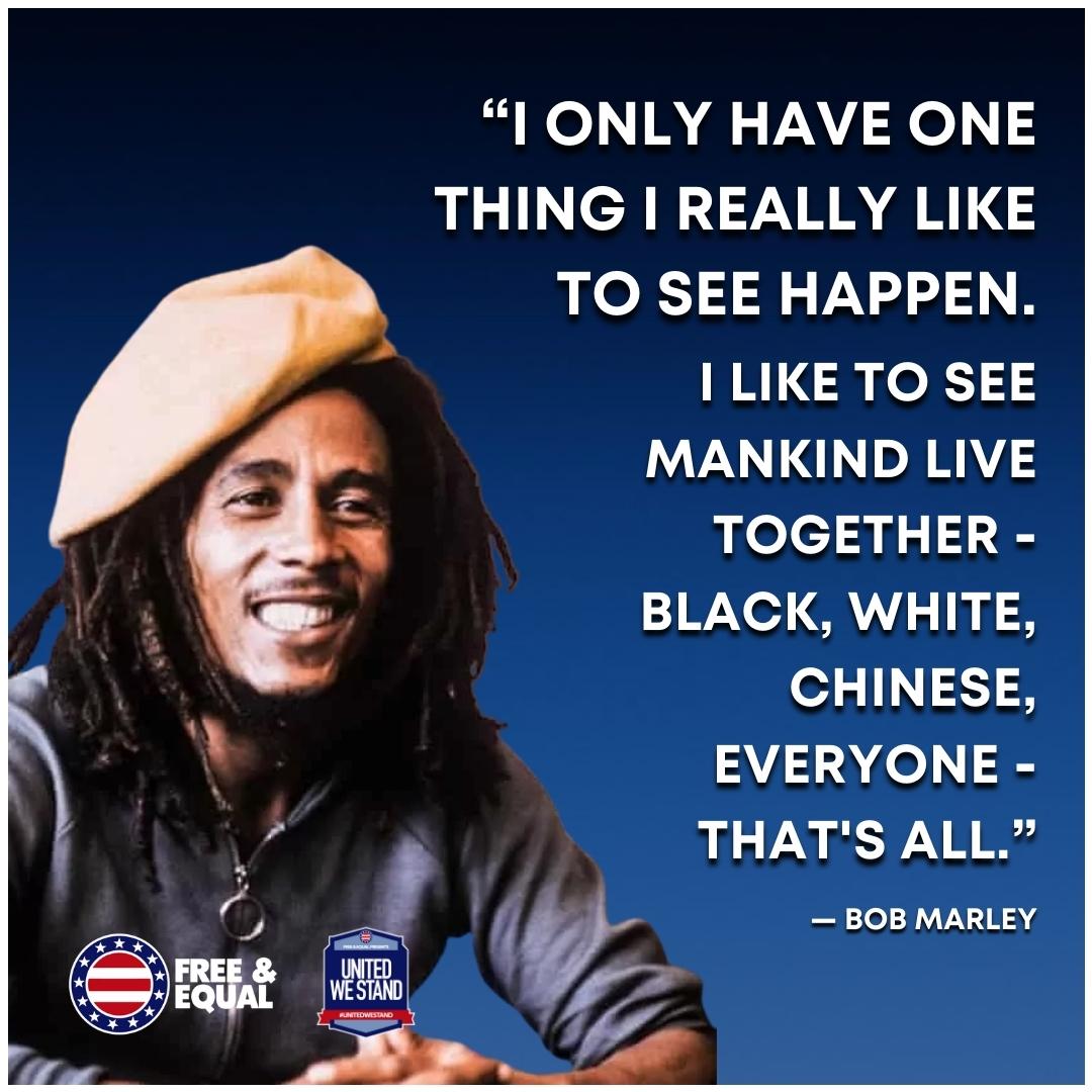 FreeandEqual's tweet photo. Bob Marley was just 36 years old when he died of cancer in 1981 but he had more empathy and a better understanding of humanity than most people who live until a ripe old age. #RIPBobMarley 

#BobMarley #TheWailers 
#FreeAndEqual #UnitedWeStand
Learn More:  https://t.co/nSds4cdMMT https://t.co/fhnUyCYRxB