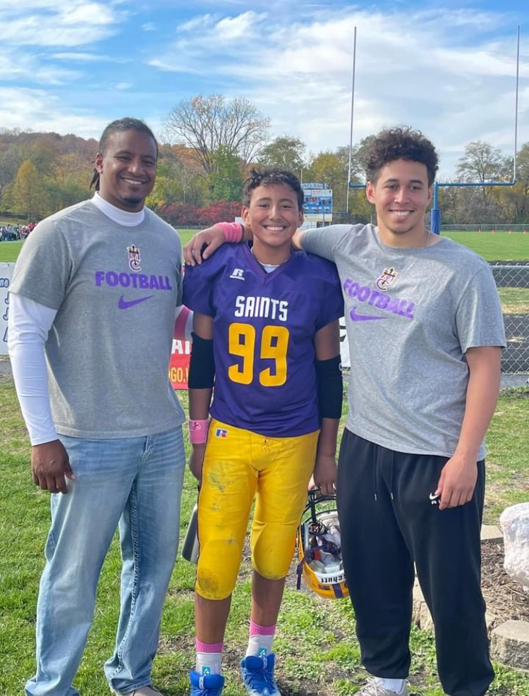 May have not been the result we wanted losing in ICCL semi game but couldn't be prouder of the efforts from our 5th/6th grade MC Saints team -- what a great experience getting to coach my son (Grant - 12 yo) and have my other son (Gavin - 20 yo) along with me helping coach ⚜️🏈🙏🏾
