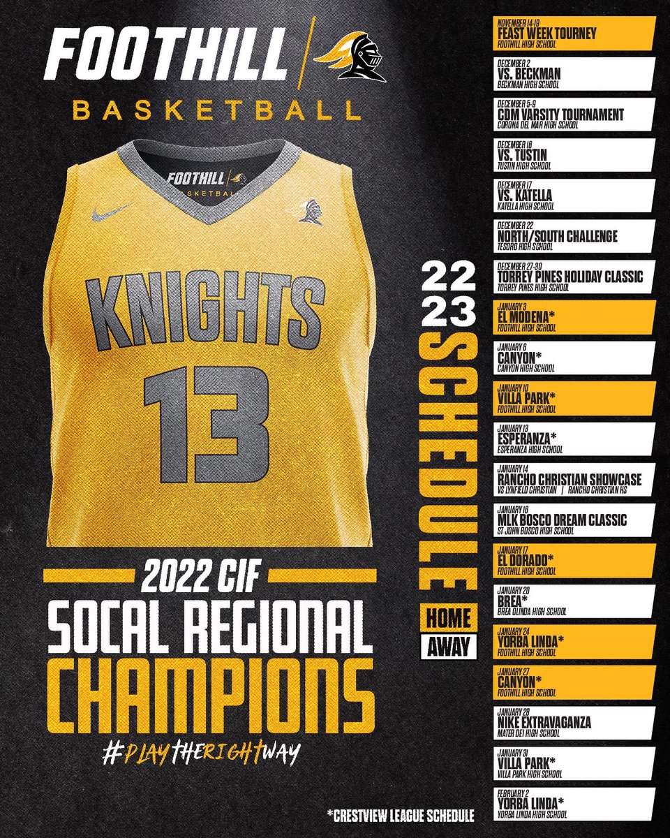 Foothill Basketball - Home of the Knights tweet media
