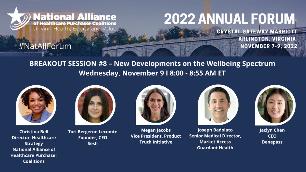 Honored to be a speaker at the <a href="/ntlalliancehlth/">National Alliance</a>'s 2022 Annual Forum, Nov. 7-9. ow.ly/WVbq50L3o0z #NatAllForum #employeehealth