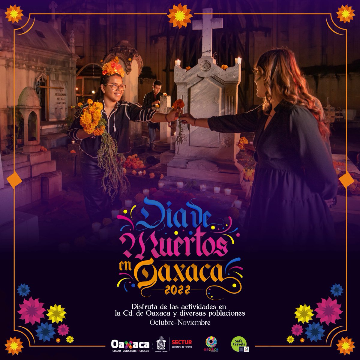 Oaxtravel's tweet photo. Compartir y recordar son elementos que se viven en Día de Muertos. Disfruta de esta tradicional celebración en compañía de amigos y familia. #YoVivoElDíadeMuertosenOaxaca #OaxacaLoTieneTodo https://t.co/41urqTg4Ar