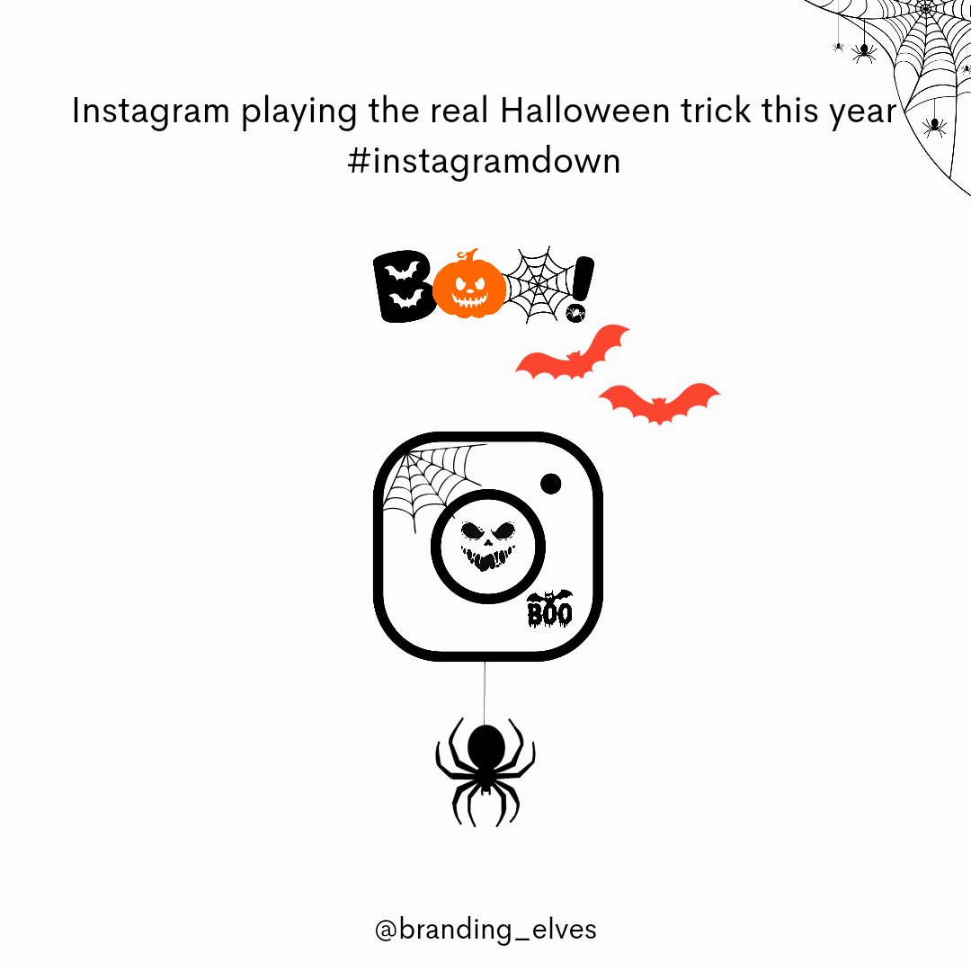 Instagram took the "Let's do a Halloween Prank" too seriously.
Did you have a heart-attack too? 🎃🦇
.
.
.
#instagramerror #instagramisdown #instagramdownmemes #halloweenwishes #Halloween2022 #HalloweenVibes #halloweeninstagram #instagramhalloween #instadown