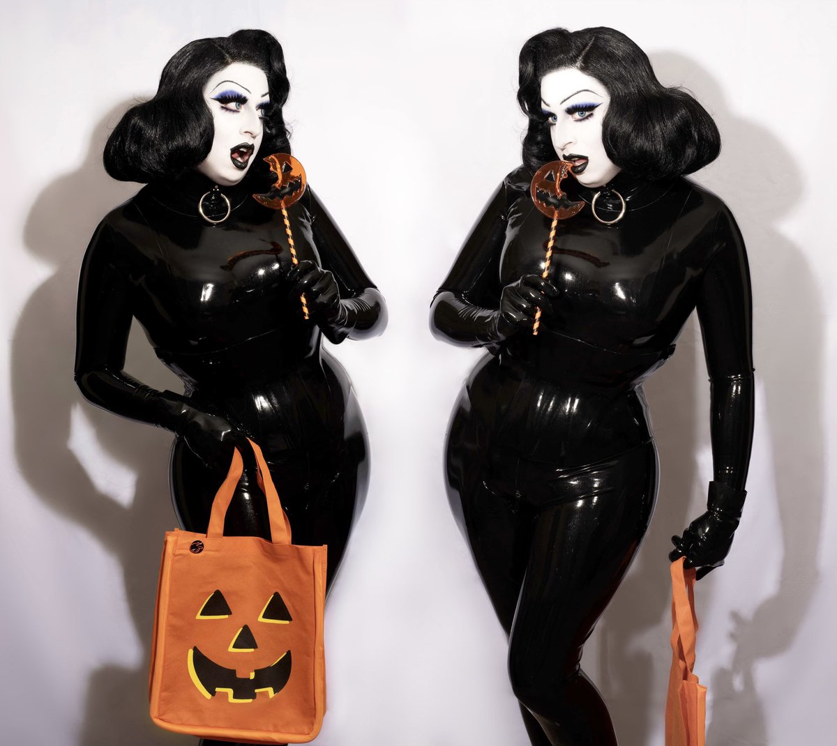 Trick or Treat! Who’s got the Charleston Chews??

The vibe is either Betty Boop in The Matrix or Bettie Page as The Crow.

🖤<a href="/EveArson/">Eve Arson</a> x <a href="/JaneDoeLatex/">Jane Doe Latex</a>🖤