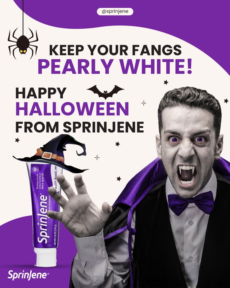 SprinJene's tweet photo. Happy Halloween...
.
.
.
#smilebrighter #statepride #usamade #naturaltoothpasteforkids #smilenaturaltoothpaste #premiumnaturaltoothpaste 
#allnaturaltoothpaste #naturaltoothpaste #notoxins #veganfriendlyproduct #veganfriendlyproducts #omahastore 
#oralcareproducts https://t.co/da3W9PRiJz