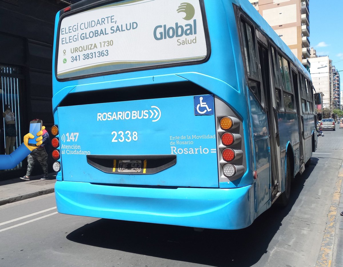 BuseswebRosario's tweet photo. IME 542 ex #AzulSata interno 9 #Linea41, Ficha 2338 #RosarioBus2338 https://t.co/fSKHUcai9o