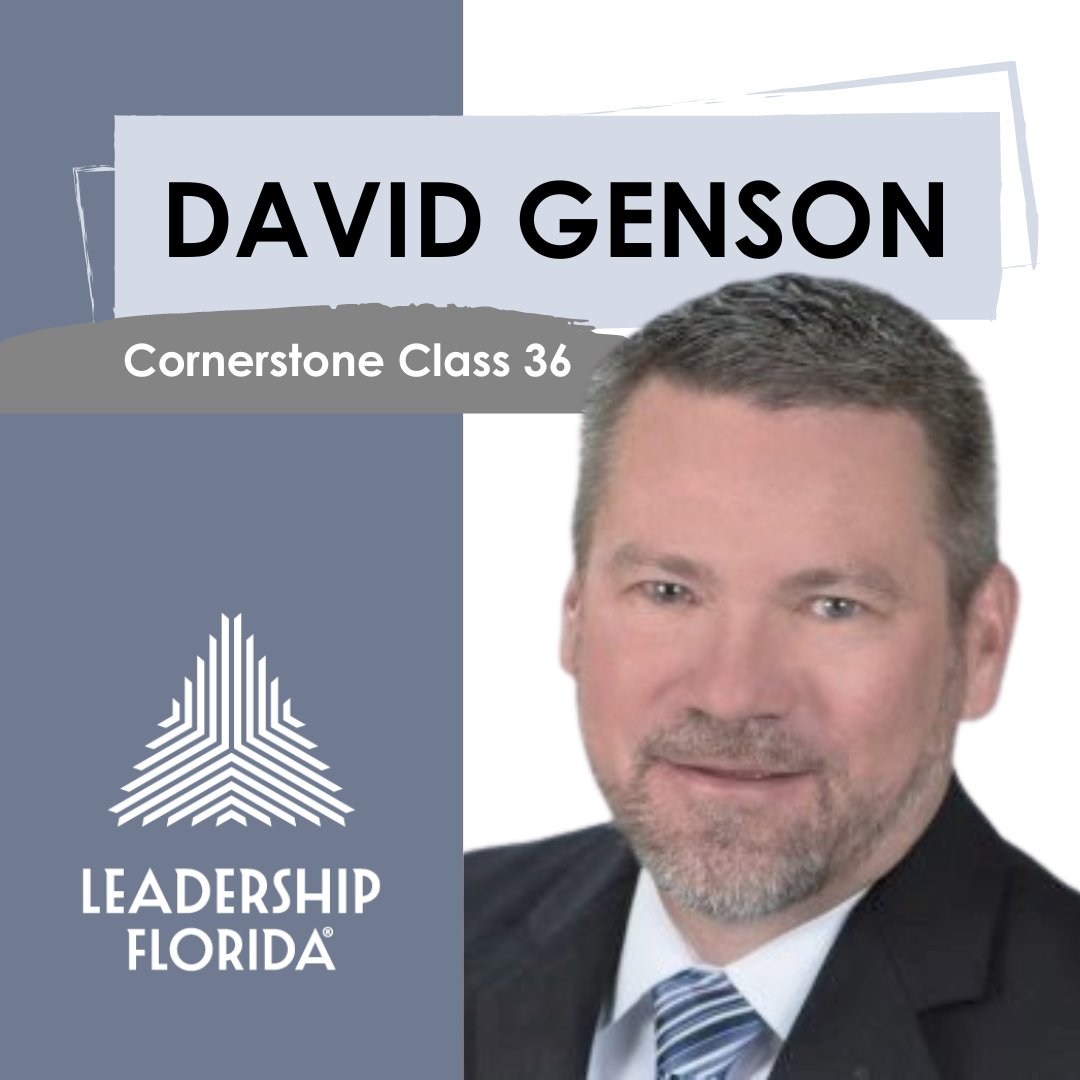 LeadershipFla's tweet photo. David Genson (#CornerstoneClass36, #SouthwestRegion), president of development for @BCCompanies, was unanimously elected as the vice chairman of the Florida Transportation Commission. David has served on the Commission since 2018. https://t.co/IzeH6eaIM2