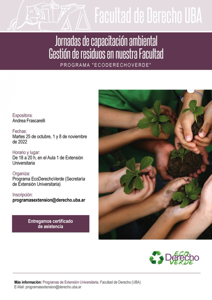 Extension Universitaria Derecho UBA tweet media