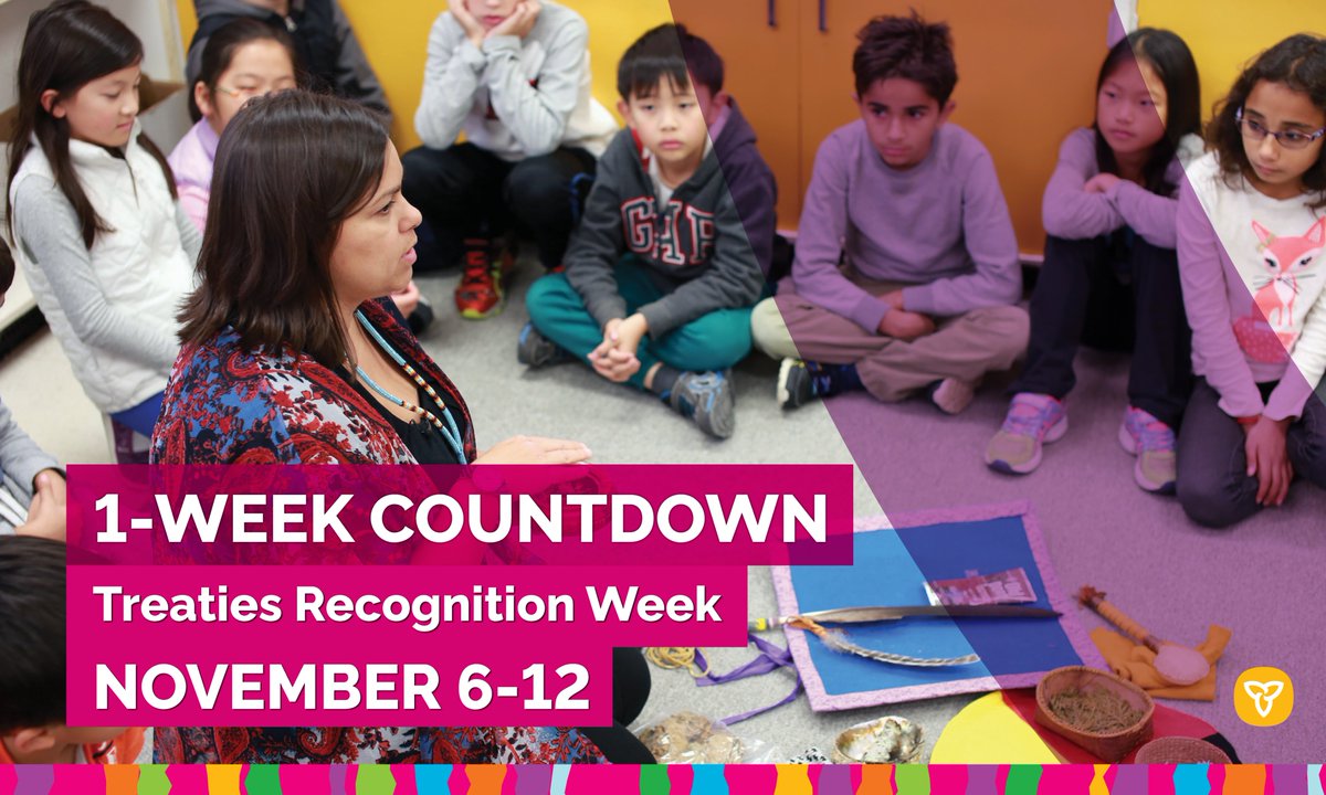 <a href="/AnishNation/">Anishinabek Nation</a> <a href="/ChiefsofOntario/">Chiefs of Ontario</a> <a href="/MetisNationON/">Métis Nation of Ontario</a> <a href="/ONgov/">Ontario Government</a> <a href="/AIAI_Comms/">AIAI</a> <a href="/NANComms/">Nishnawbe Aski Nation</a> <a href="/cityoftoronto/">City of Toronto 🇨🇦</a> <a href="/YRDSB/">York Region DSB</a> <a href="/PeelSchools/">Peel District School Board</a> <a href="/DurhamCatholic/">Durham Catholic District School Board</a> Next week is Treaties Recognition Week!

With many opportunities to listen and learn from Indigenous voices about treaties in Ontario, we encourage you to explore online resources and participate in events during this week.

Ontario.ca/page/treaties | #TreatyON