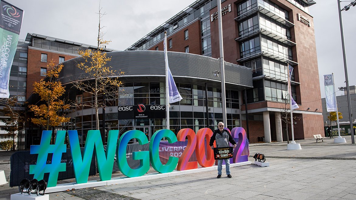 SteelUK's tweet photo. Only one #TerribleTowel to have in Liverpool for #Halloween2022 as they host the #WGC2022 #HereWeGo @SteelersUnite https://t.co/ZWqI9ENsRT