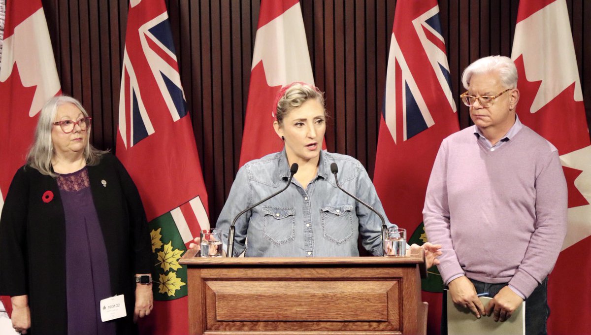 osbcucscso's tweet image. We will not allow our rights to be legislated away. They may have a majority in the legislature. We have a majority across the province. We will take a stand and do everything we can to defend workers' rights and to defend public education.