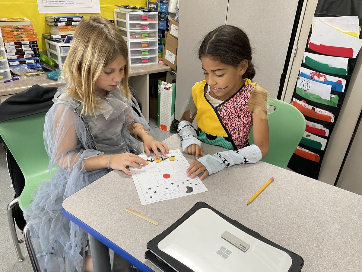 DavidsonMViT's tweet photo. When else would you play "Werewolves in the Night" except Halloween?! Kids loving the strategies involved! #mvitsimi #simischools #thirdgraderocks https://t.co/3hQGsv8frK