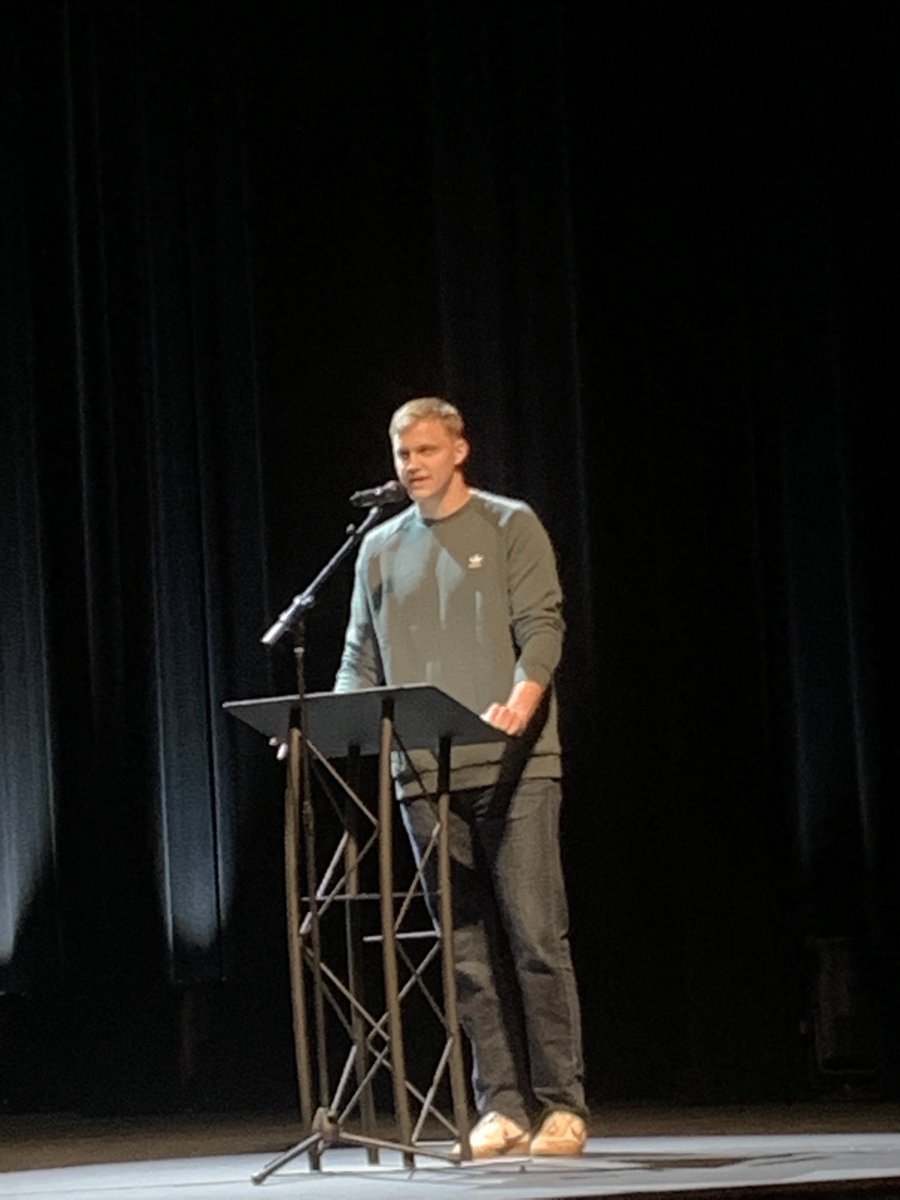LETUTFXC's tweet photo. An impactful message at todays chapel from our very own Jared Heggeland! Great job! #AGTG #onfireforGod @LETUAthletics https://t.co/BrXVXyDTr2