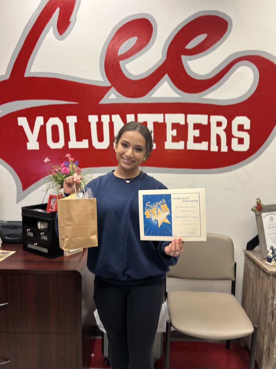 leeneisd's tweet photo. LEE HS would like to congratulate Gabriel and Jaelyn. They are our Super Star Students of the month for October. #NEISDway #LeeVols #rootedlee https://t.co/kCRgt7zcB2