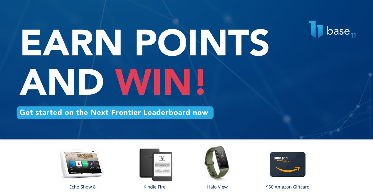 base11STEM's tweet image. Earn points during the Next Frontier Conference for your chance to win prizes from our friends at Amazon. One lucky winner will win a grand prize that includes an Echo Show 8, a Kindle Fire, a Halo View, and a $50 Amazon gift card. Register today at buff.ly/3VFNg2H