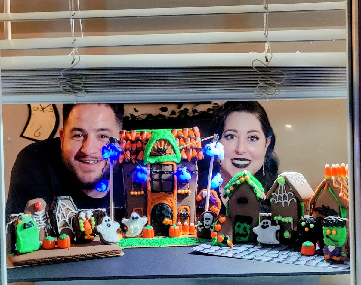 Our "Kandy Krew" <a href="/SusanDickman/">Susan Dickman</a>, Dan and @CurtButhman didn't disappoint. This year we built a ghosty village diorama. It was way harder than it looks! 🎃 #HappyHalloween～ 🎃