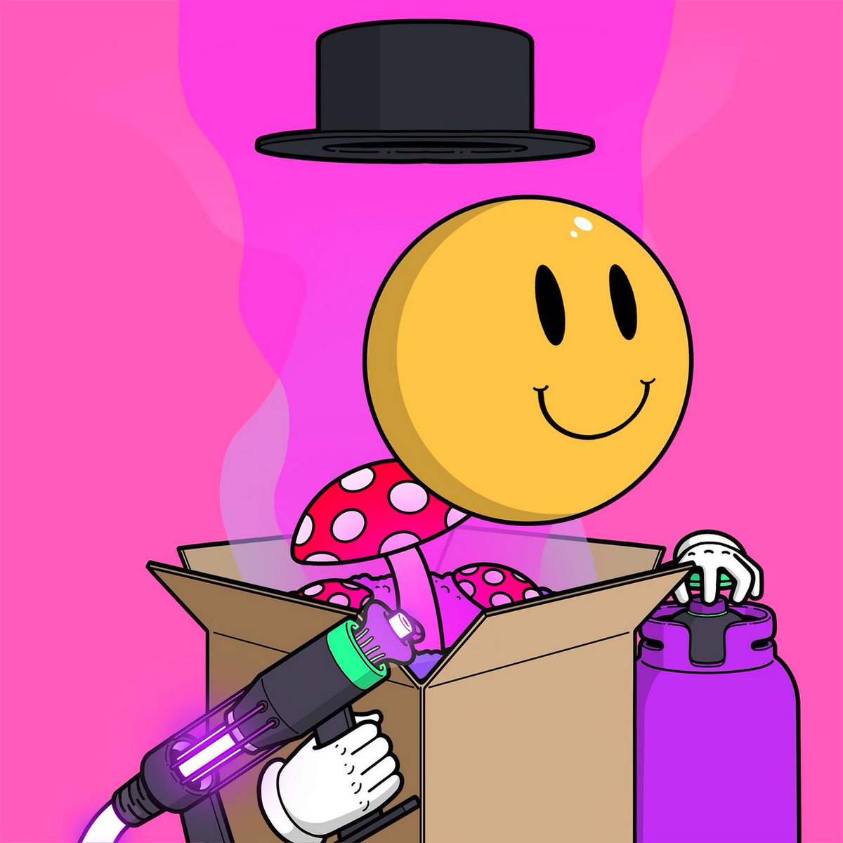 🎩 Gm FUMIES ☕️🍄  
😃🌈🔫  
🌀
📦     #JoinTheFumily <a href="/FumiesNFT/">Fumies</a>