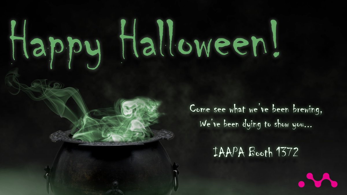 medicixd's tweet photo. Happy #Halloween from your friends at Medici XD. We are so thrilled to show you what we’ve been working on. Come see for yourself at #IAPPA booth 1372! https://t.co/7KNMH4QkQZ