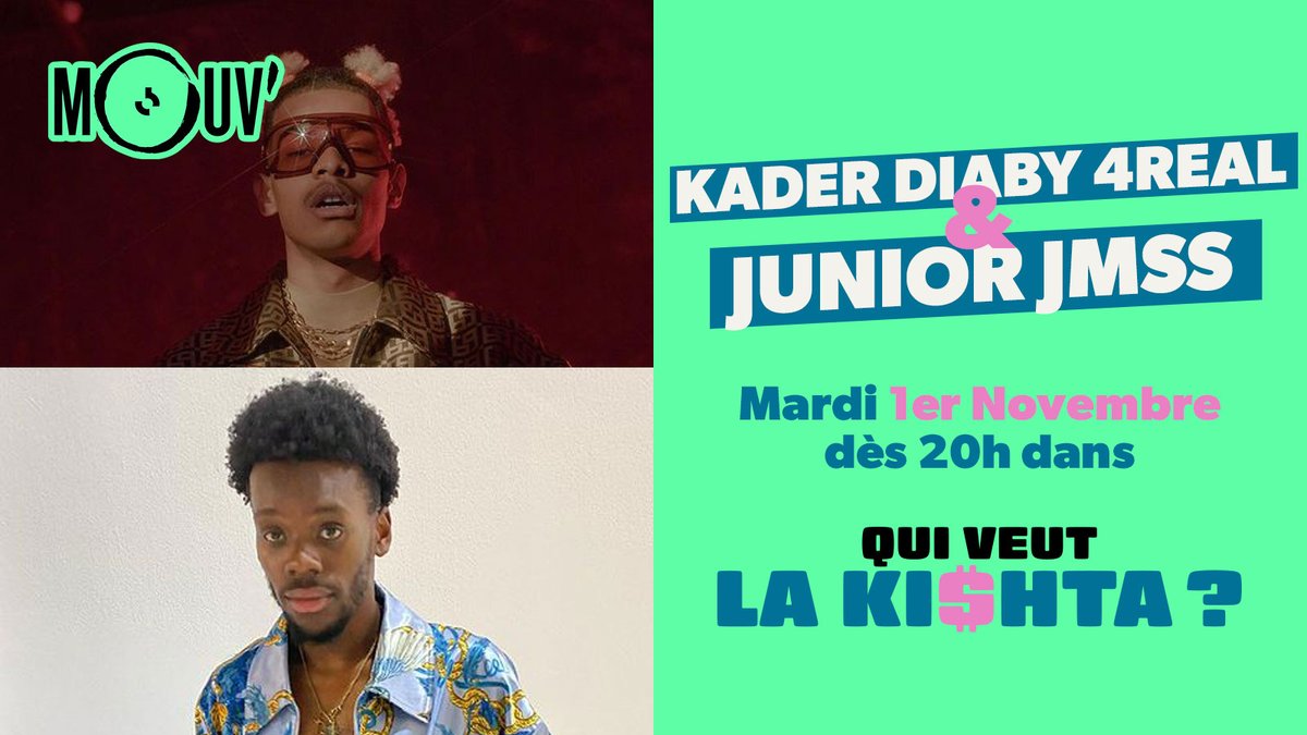 mouv's tweet photo. "Qui veut la kishta ?" c'est demain ! Willaxxx et Isoline reçoivent @kaderdiaby4real et @junior_jmss qui s'affronteront dès 20h sur notre chaîne Twitch 

Pour ne pas rater ça ➡️ https://t.co/1fBv7lYjzA https://t.co/UAzoGoCW2B