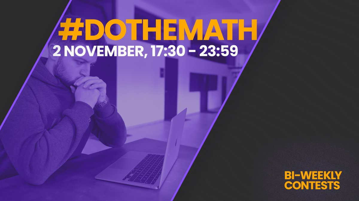 algoleague's tweet image. #DoTheMath continues 🚀

The 5th one is on this Wednesday, at 17:30 as always, and is open for anyone. 

Apply from the link 👉algoleague.com/contest/dothem…

#algoleague #dothemath #competewithme