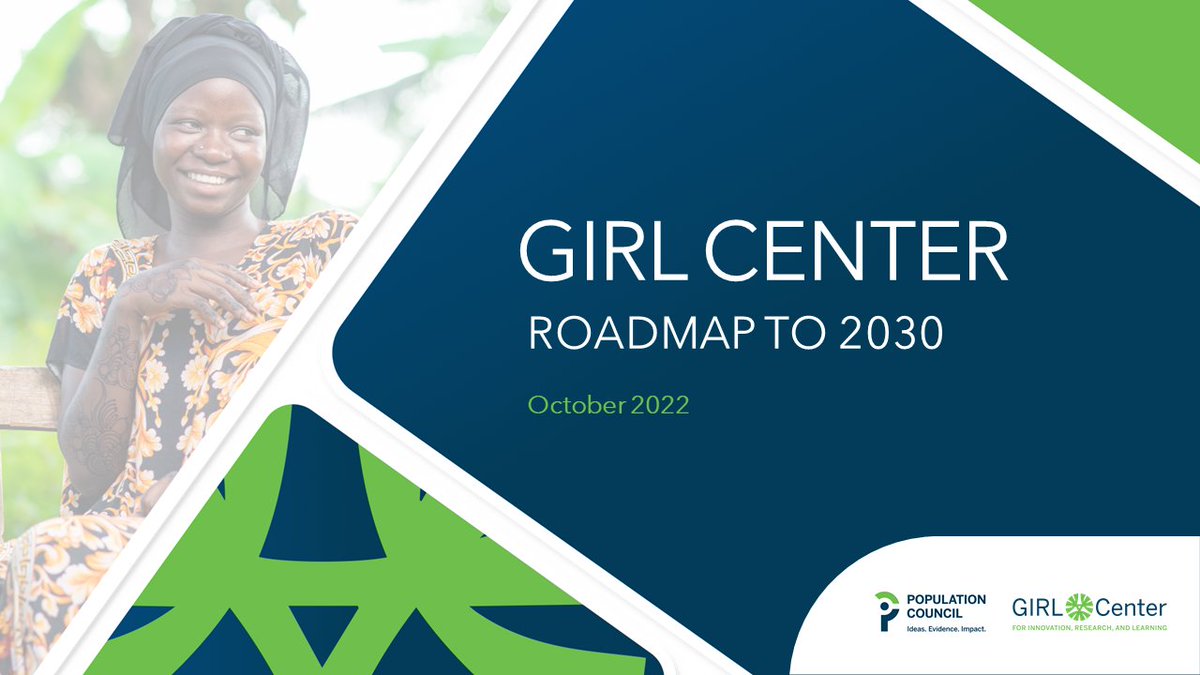 ✨We are thrilled to share the GIRL Center #RoadmapTo2030 - our vision &amp; strategy for our work in line w/ the #SDGs.
Read more about how we'll ensure adolescent health &amp; well-being for a gender-equitable world where they can reach their full potential.
➡ bit.ly/3DIfphx