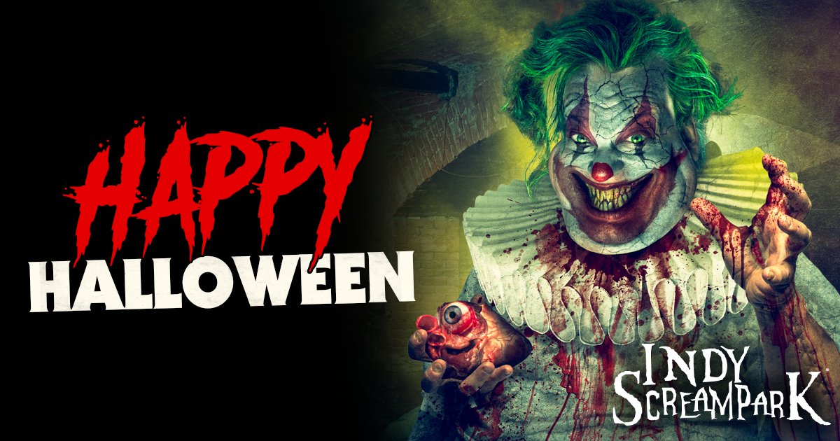 Spend your Halloween night at Indy Scream Park from 7 PM- 10:30 PM tonight 🤡

#IndyScreamPark  #Halloween #HauntedHouse #AndersonIN
